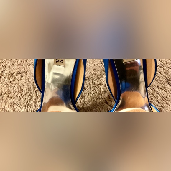 Badgley Mischka Blossom Blue Heels sz11 - Picture 7 of 9